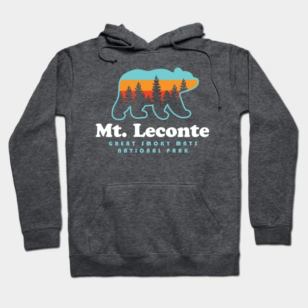 Mt. Leconte Great Smoky Mountains Bear Hoodie by PodDesignShop